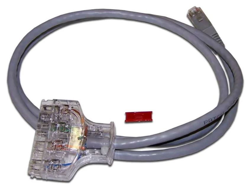 Кабель патч-корд Lanmaster LAN-45-P4-1.0/6 110 тип - RJ45, 4 пары, UTP, категория 6, 1 м