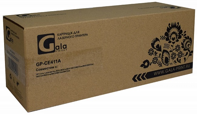 Картридж GalaPrint CE411A cyan (№305A) 2600 копий