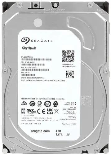 Жесткий диск 4TB SATA 6Gb/s Seagate ST4000VX015 Skyhawk 3.5 5900rpm 256MB