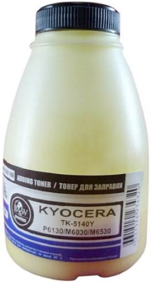 Тонер B&W (Black&White) KPR-223Y-100 для Kyocera TK-5140Y, P6130/M6030/M6530 Yellow (фл. 100г) 5K Premium