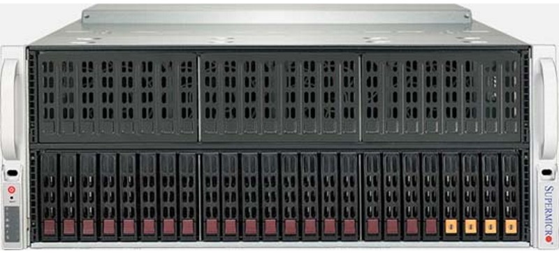 Серверная платформа 4U Supermicro AS-4124GS-TNR (2*SP3, 24*DDR4, 24*2.5 bays, 2*Glan, IPMI, 11*PCIE, VGA, 2+2*2000W)