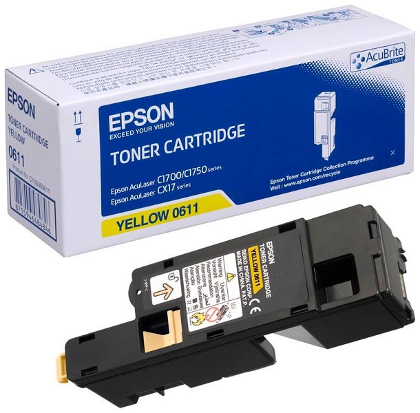Тонер-картридж Epson S050611 желтый для AcuLaser C1700/C1750/CX17