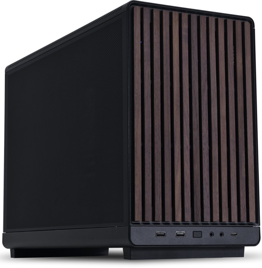 Корпус mATX Lian Li A3 без БП, боковая панель из закалённого стекла, 2*USB 3.0