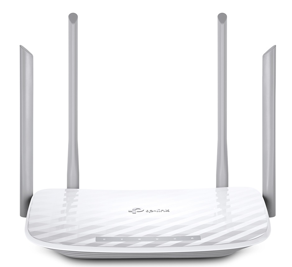Роутер WiFi TP-LINK Archer A5 до 867 Мбит/с на 5 ГГц + до 300 Мбит/с на 2,4 ГГц, 802.11ac/a/b/g/n, кнопка WPS, 5 100 Мбит/с портов, 4 фиксированных ан