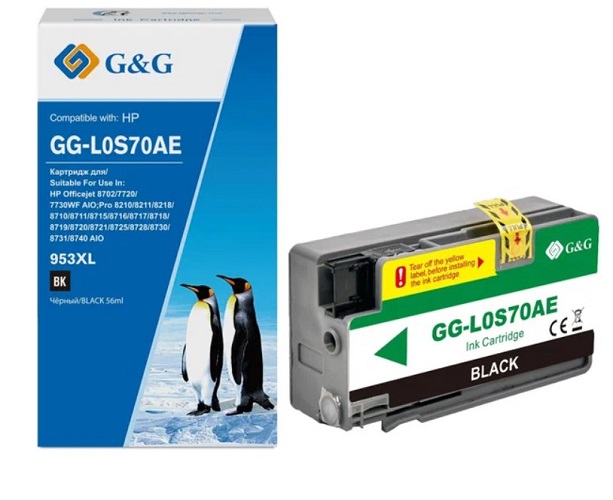 Картридж G&G GG-L0S70AE черный (58мл) для HP OJ Pro 7740/8210/8218/8710/8715