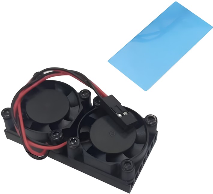  Вентилятор ACD RA535 Double Fans (25*25*7mm) + Radiator (50*25*5mm) for Raspberry Pi 3B+/4B (RASP3409)