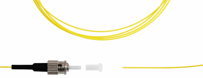 Пигтейл TELCORD ШОС-0.9-PT-ST/A-SM-1.5м-LSZH-YL ST/APC, SM(G.652.D), 0.9мм, LSZH, 1.5м