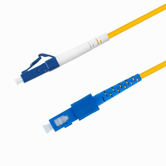 Патч-корд волоконно-оптический TELCORD ШОС-3.0-LC/U-SC/U-SM-10м-LSZH-YL simplex LC/UPC-SC/UPC, SM 9/125 (G652D), 3.0 мм, LSZH, 10м
