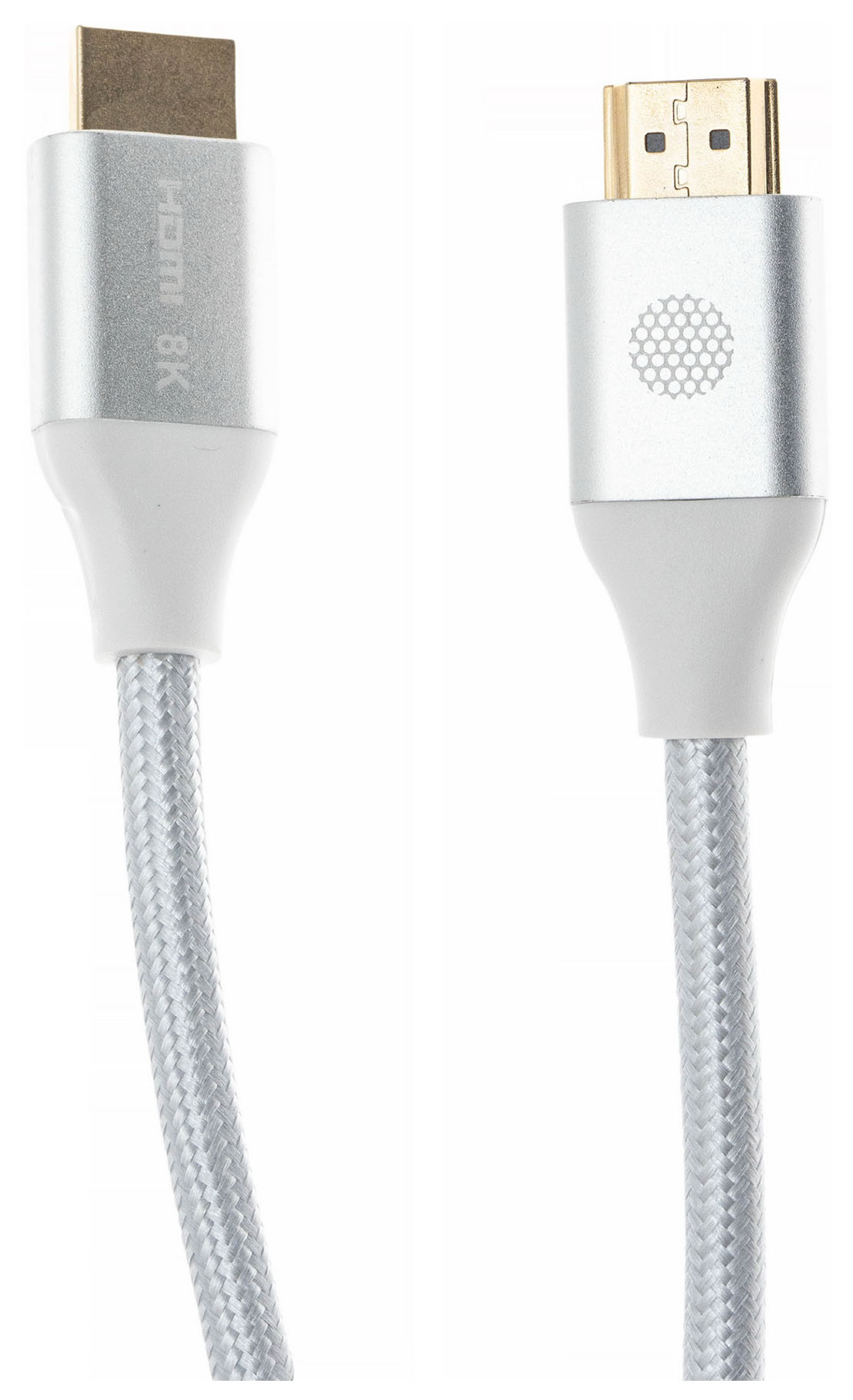 Кабель аудио-видео Cactus CS-HDMI.2.1-1 HDMI(m)/HDMI(m), 1м, позолоченные контакты, серебристый
