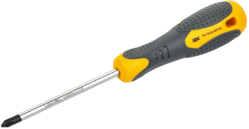 Отвертка IEK ARMA2L 3 A2L3-SC10-K1-HS-20-100 PH/SL2х100 K1