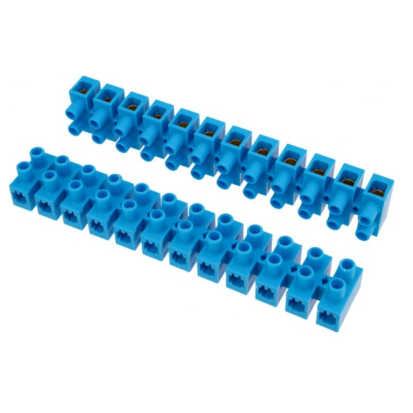 Клеммная колодка Rexant 07-5025-4 винтовая KВ-25 10-25, ток 60 A, полипропилен синий