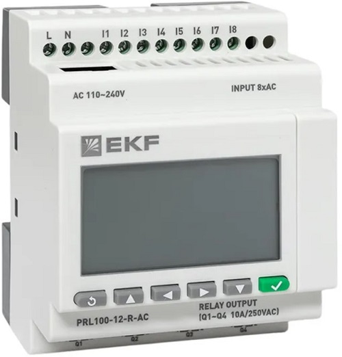 Логические контроллеры и аксессуары Реле программируемое EKF PRL100-12-R-AC PRO-Relay