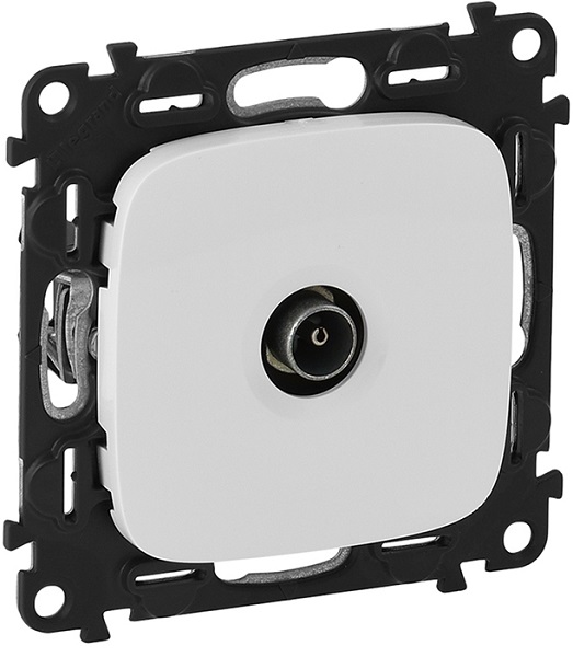 Розетка Legrand 753751 Valena ALLURE DIY, TV звезда 0-2400 Мгц, белая