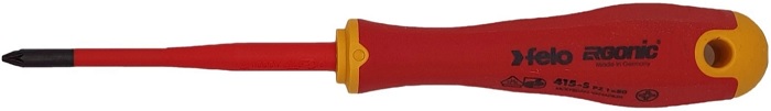 Отвертка диэлектрическая Felo 41519290 PZ 1х80 E-Slim Ergonic
