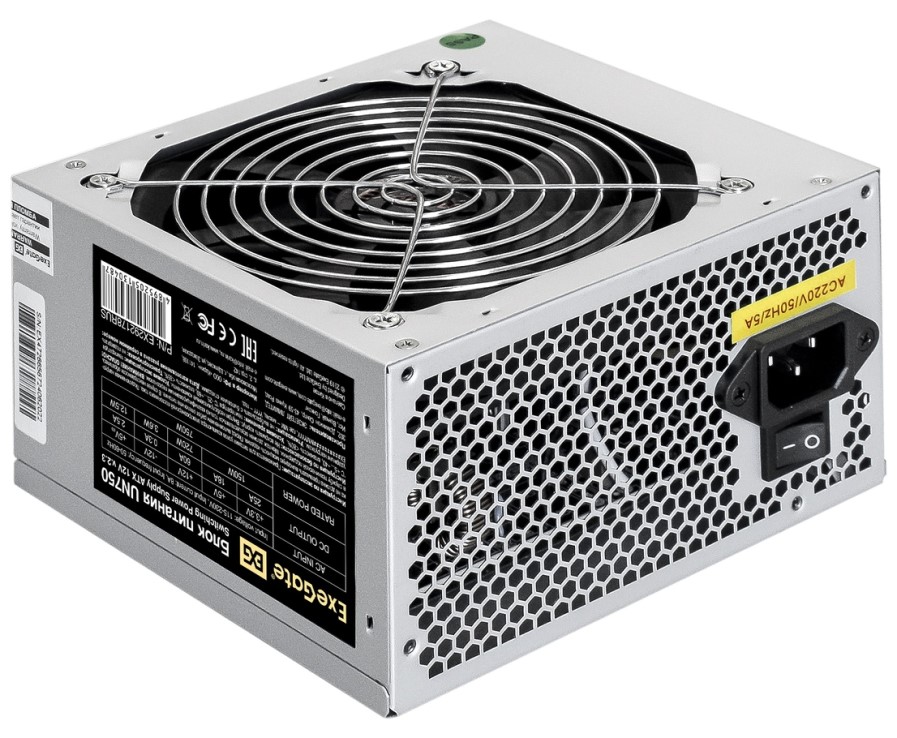730-875W Блок питания ATX Exegate EX292178RUS 750W, 120mm fan