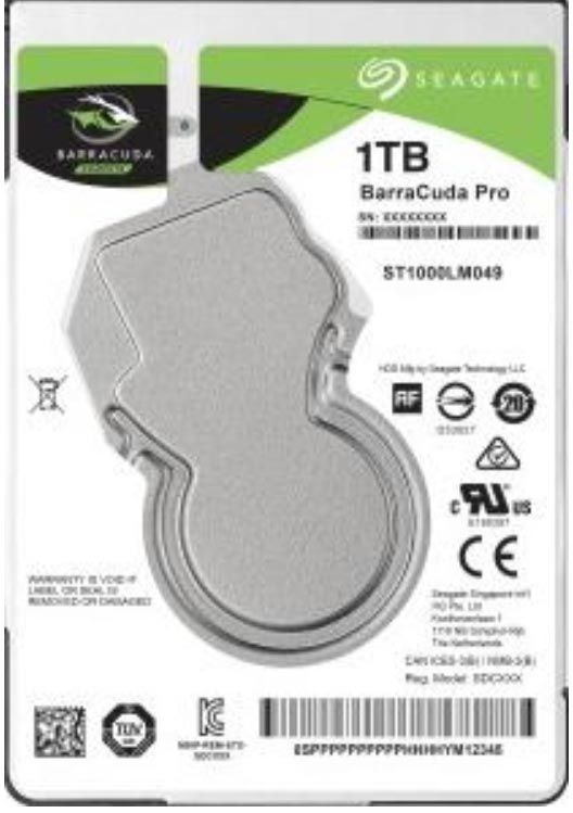 Жесткий диск 1TB SATA 6Gb/s Seagate ST1000LM049 2.5 Barracuda Pro 7200rpm 128MB 512e/4K Bulk