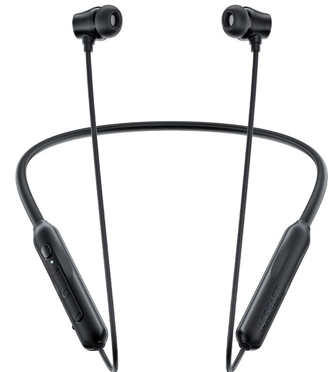 Наушники беспроводные ACEFAST N3 с шейным ободом и активным шумоподавлением Neck Hanging Active Noise Reduction Wireless Earphones. Цвет: черный