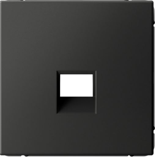 Накладка розетки компьютерной Systeme Electric GAL001484 ARTGALLERY типа Keystone, БАЗАЛЬТ