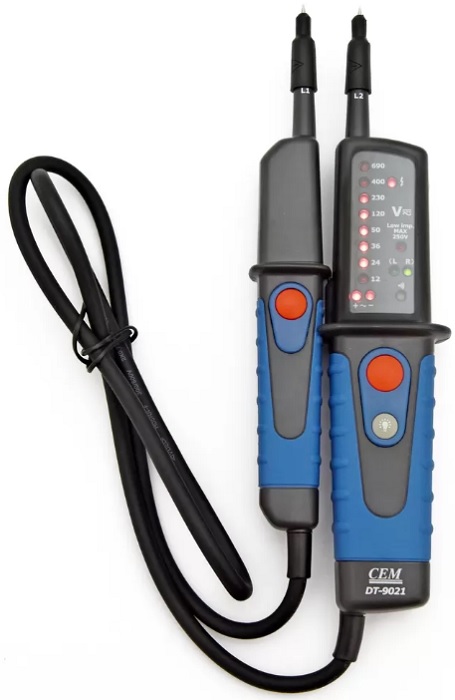  Указатель напряжения CEM DT-9021 CEM 482001 и правильности подключения