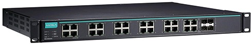 Коммутатор управляемый MOXA IKS-G6524A-20GSFP-4GTXSFP-HV-HV Layer 2: 20 портов 100/1000BaseSFP, 4 комбо-порта 10/100/1000BaseT(X) (RJ45 + SFP), 2 исто