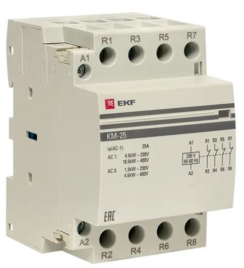 Контактор EKF km-3-25-04 КМ 25А 4NC (3 мод.)