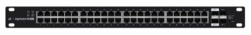 Коммутатор PoE Ubiquiti ES-48-500W (48) 10/100/1000 Mbps RJ45, (2) 1/10 Gbps SFP+, (2) 1 Gbps SFP. Макс энергопотребление 500 Вт. Макс пропускная спос