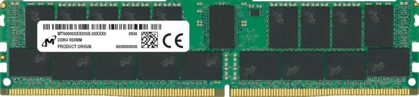 Модули памяти серверные DDR4 ECC REG Модуль памяти DDR4 64GB Micron MTA36ASF8G72PZ-3G2B2 PC4-25600 3200MHz CL22 288-pin ECC Reg 1.2V