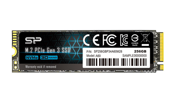 SSD Silicon Power Накопитель SSD M.2 2280 Silicon Power SP256GBP34A60M28 P34A60 256GB PCI-E 3x4 2200/1600MB/s MTBF 2M