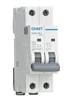 Автоматический выключатель модульный CHINT 320683 NB8-40J 2P 1А 6кА х-ка C (R)