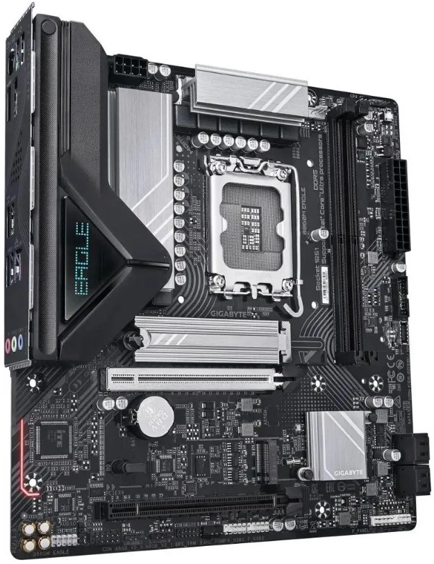 Материнская плата mATX GIGABYTE B860M EAGLE V2 (LGA1851, B860, 2*DDR5, 2*PCIe, 2*M.2, 4*SATA, 3*USB 2.0, 3*USB 3.2, HDMI, DP)