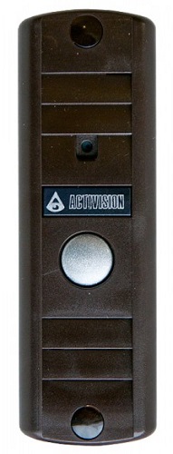 Вызывная панель Activision AVP-506 (PAL)  (коричневый) для одного абонента, ИК подсветка до 1,5м, цв. матрица 1/3, 600 ТВл, 0,5 лк, питание 12В, угол