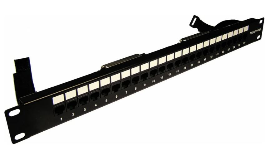 Патч-панель TWT TWT-PP24TLC-1236  TELCO, 19, 24 порта RJ-45, 1U, контакты 12, 36
