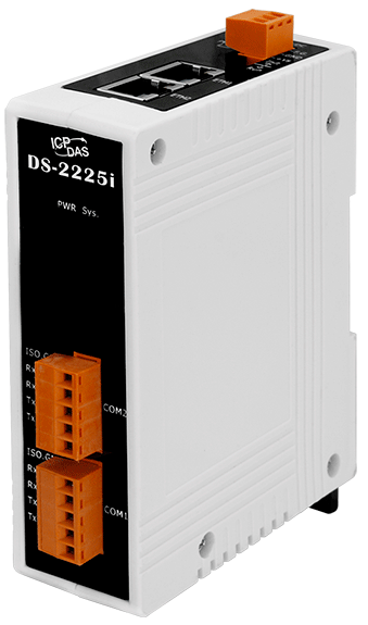 Сервер ICP DAS DS-2225i CR Device Server with 2-port Ethernet Switch and 2 Isolated RS-422/485 Port (RoHS)