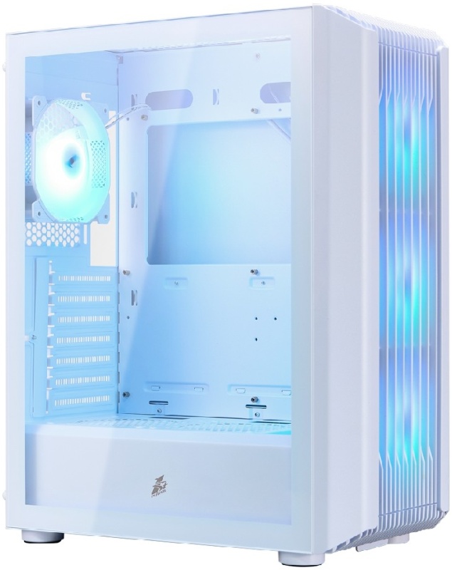 Корпус ATX 1STPLAYER BULLET HUNTER H6 ARGB White H6-WH-4F7-W