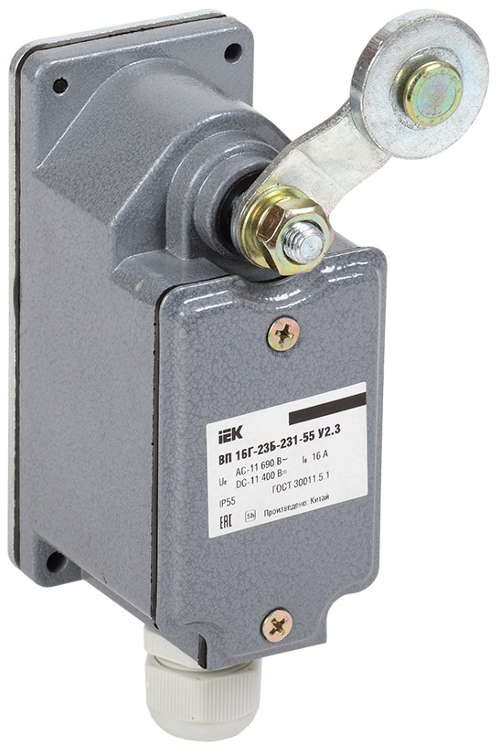 Выключатель концевой IEK KV-1-16-1 ВП 16Г-23Б-231-55 У2.3, 1з+1р, IP55,