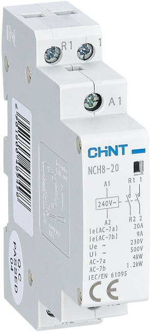 Контактор модульный CHINT 256051 NCH8-20/20 20А 2НО AC 24В 50Гц