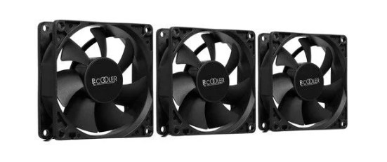 Вентилятор для корпуса PCCooler DN 80 3IN 1 80mm, 1400rpm, 18.21CFM, 18dBA (3-pack)