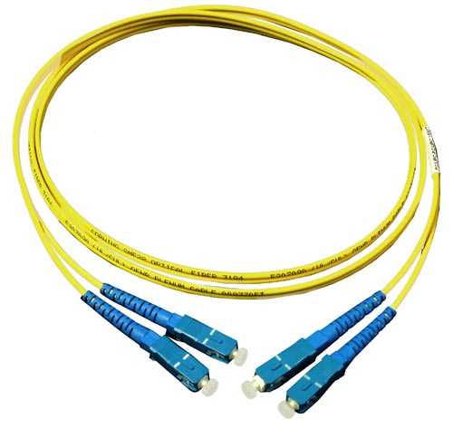 Патч-корд волоконно-оптический TopLAN DPC-TOP-652-SC/A-SC/U-3.0 дуплекс, SC/APC-SC/UPC, SM, 3.0 м LSZH