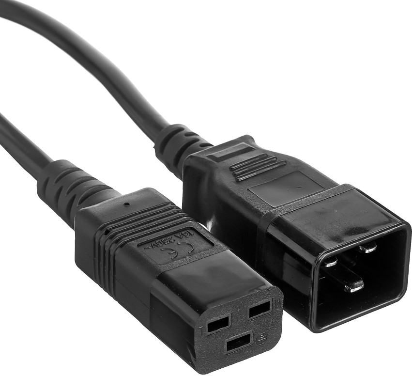 Кабель питания Exegate EC20-1,8P (IEC 320 С19->С20) VDE-250V-3*1.5mm2, медь, 16А, черный, 1.8м.