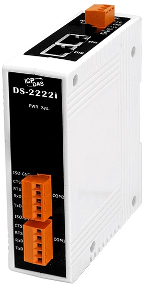 Сервер ICP DAS DS-2222i CR Device Server with 2-port Ethernet Switch and 2 Isolated RS-232 Ports (RoHS)