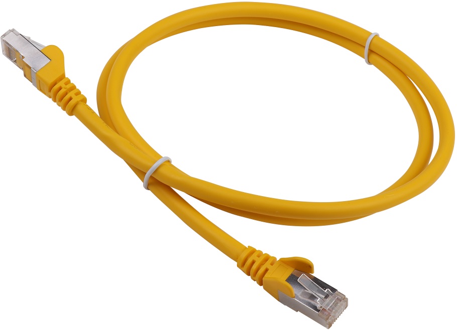 Кабель патч-корд Lanmaster LAN-PC45/S6A-5.0-YL RJ45 - RJ45, 4 пары, FTP, категория 6A, 5 м, желтый, LSZH