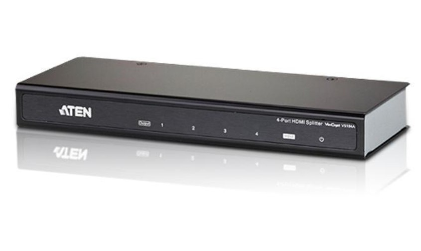 Разветвитель Aten VS184A-AT-G HDMI, 1> 4 устройства, 15 метр.(24AWG), F, без шнуров, БП 220> 5.3V