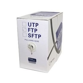 Кабель витая пара F/UTP 5e кат. 4 пары 5bites FS5400-305S 26AWG(0.40 мм), омедненный алюминий (CCA), одножильный (solid), внутренний, PVC, серый, уп/3