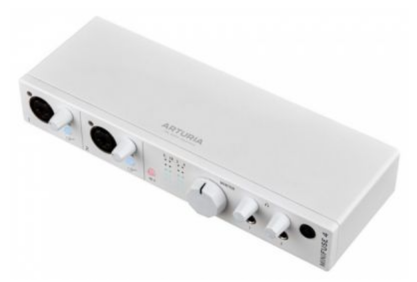 Аудиоинтерфейс Arturia MiniFuse 4 White 800113 24бит/192кГц, два комбинированных входа XLR-1/4” (микрофонный/линейный/инструментальный) +48 В, два вхо