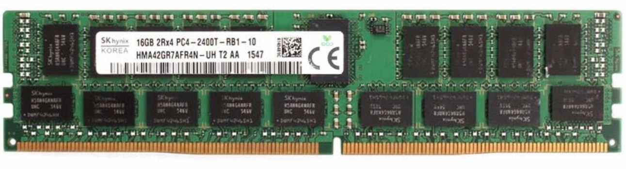  Модуль памяти DDR4 16GB Hynix original HMA42GR7AFR4N-UH PC4-19200 2400MHz ECC Reg 2Rx4 CL17 1.2V Bulk