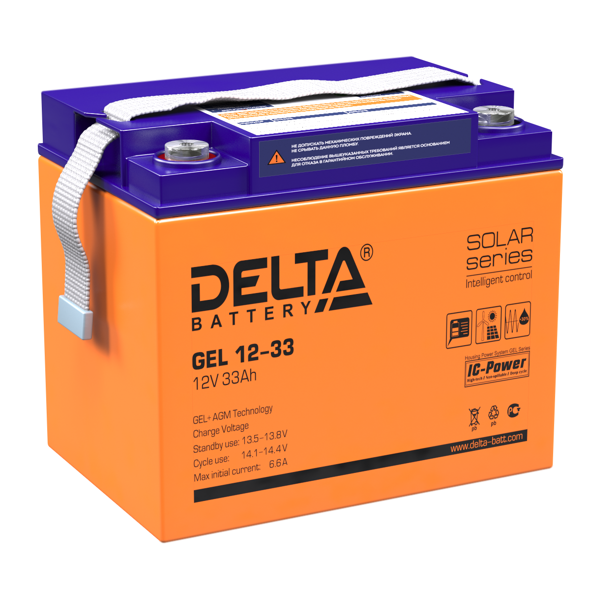 Батарея Delta GEL 12-33 12В, 33Ач
