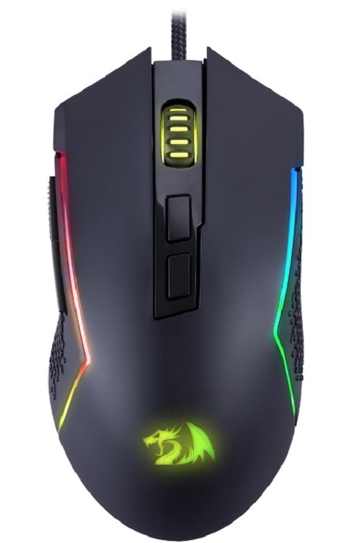  Xcom-Shop Мышь Redragon Trident Lite черная, RGB, 7 кнопок, 8000dpi