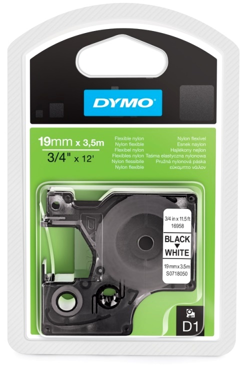   Xcom-Shop Картридж Dymo S0718050 с нейлоновой лентой для неровных поверхностей 19мм х 3,5м.