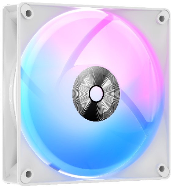 Вентилятор для корпуса Ocypus Delta-F12-WH ARGB 120x120mm, 500-2000rpm, 73CFM, 29dBa, 4-pin PWM, white