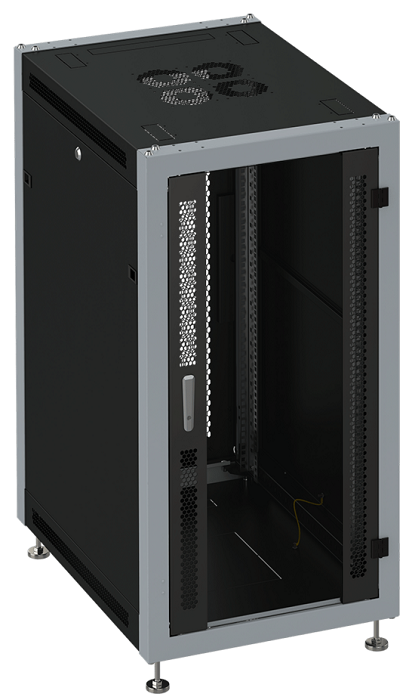 Шкаф напольный 19, 37U SYSMATRIX SL 6837.914 600x800x1780mm (ШхГхВ) передняя дверь стеклянная, задняя дверь двухстворчатая перфорированная, поворотна